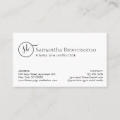 写真カスタムピラティスフィットネスパーソナルトレーナー 名刺 (正面)