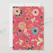 写真カスタムフローラモダン卒業発表 案内状 (裏面)