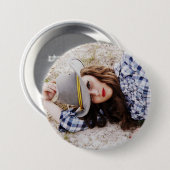 写真カスタムボタンの 缶バッジ (正面&裏面)