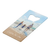 写真カスタムボトルオープナーあなたの写真と文字 クレジットカード栓抜き (正面アングル)