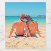 写真カスタムボトルラベパーソナライズされたル ワインラベル (シングルラベル)