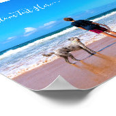 写真カスタムポスターと文字名 ポスター (角)