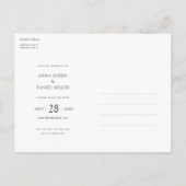 写真カスタムポストカードの日付を保存するテンプレート 案内ポストカード (裏面)