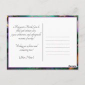 写真カスタムマルディグラスカオスフレーム ポストカード (裏面)