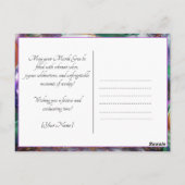 写真カスタムマルディグラスマッドネス魔法 ポストカード (裏面)