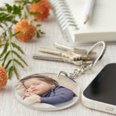 写真カスタムミニマシンプルリストキーチェーン キーホルダー (正面右)