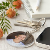 写真カスタムミニマシンプルリストキーチェーン キーホルダー (正面右)