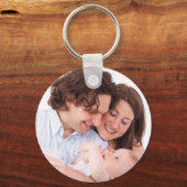 写真カスタムミニマシンプルリスト家族キーチェーン キーホルダー (正面)