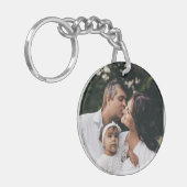 写真カスタムミニマシンプルリスト家族 キーホルダー (正面左)