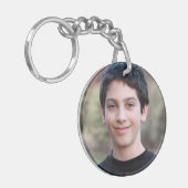 写真カスタムミニマシンプルリスト キーホルダー (正面左)