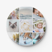 写真カスタムモダン ペーパープレート (正面)