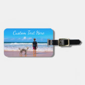 写真カスタムラゲージタグと文字名 ラゲッジタグ (正面横)