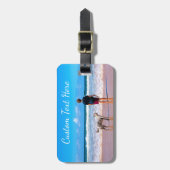 写真カスタムラゲージタグと文字名 ラゲッジタグ (正面縦)