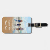 写真カスタムラゲージタグと文字名 ラゲッジタグ (正面横)