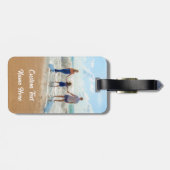 写真カスタムラゲージタグと文字名 ラゲッジタグ (裏面横)