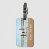 写真カスタムラゲージタグと文字名 ラゲッジタグ (正面縦)