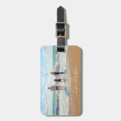 写真カスタムラゲージタグと文字名 ラゲッジタグ (正面縦)