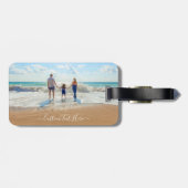 写真カスタムラゲージタグと文字名 ラゲッジタグ (裏面横)