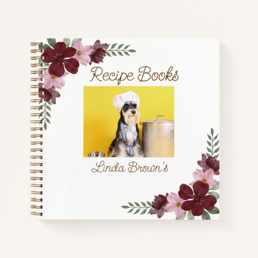 写真カスタムレシピブック ノートブック (正面)