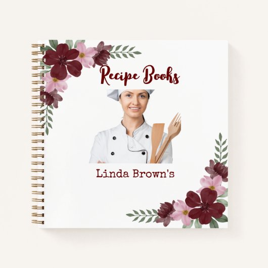 写真カスタムレシピブック ノートブック (正面)