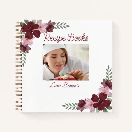 写真カスタムレシピブック ノートブック (正面)