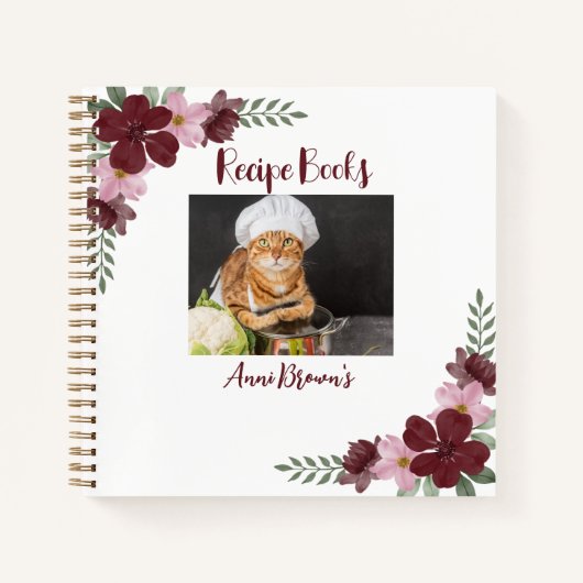 写真カスタムレシピブック ノートブック (正面)