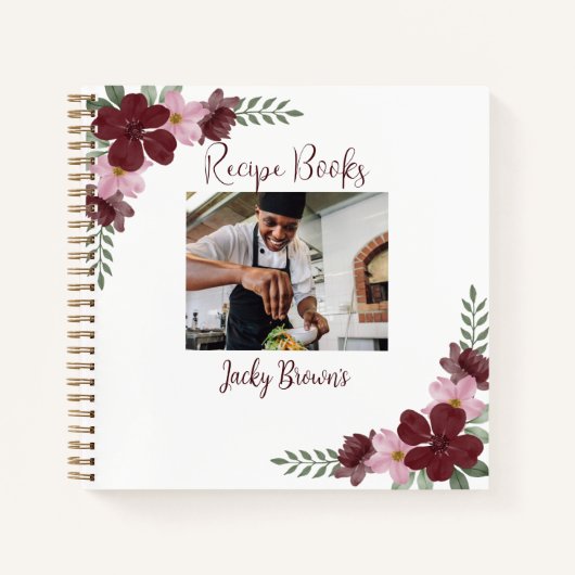 写真カスタムレシピブック ノートブック (正面)