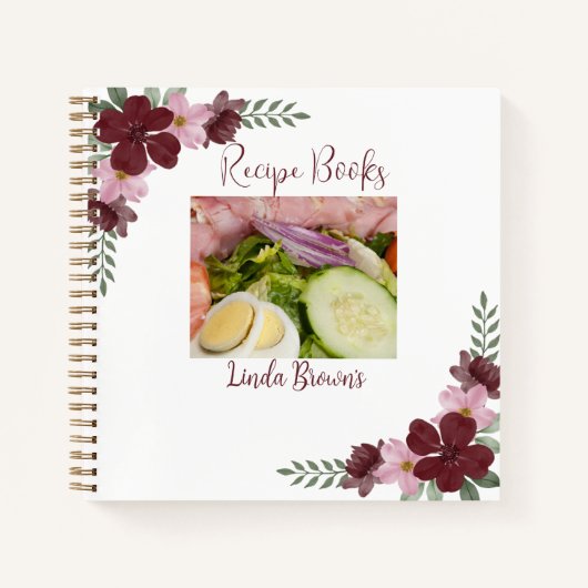 写真カスタムレシピブック ノートブック (正面)