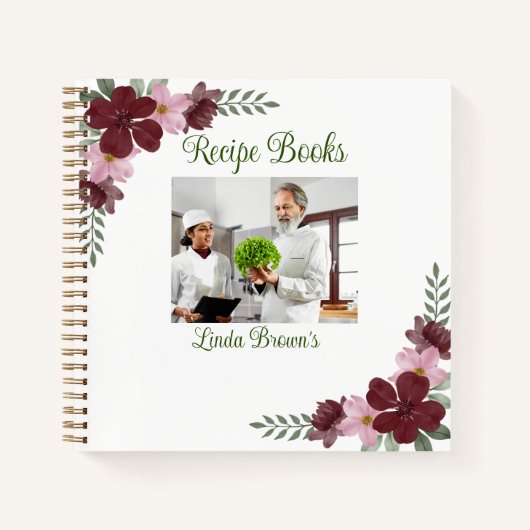 写真カスタムレシピブック ノートブック (正面)