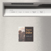 写真カスタムヴィンテージスタイル保存日付 マグネット (インサイチュ (食洗機))