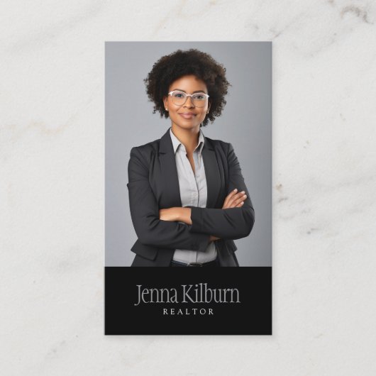 写真カスタム不動産仲介業者 名刺 (正面)