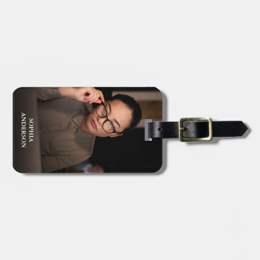 写真カスタム両面フォト自分で作成 ラゲッジタグ (正面横)