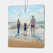 写真カスタム付きクリスマス装飾品 セラミックオーナメント (左)