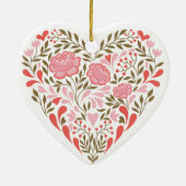 写真カスタム付きクリスマス記念飾り セラミックオーナメント (裏面)