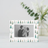 写真カスタム付きクリスマス&祝日はがき シーズンポストカード (スタンド正面)