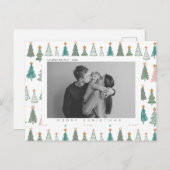 写真カスタム付きクリスマス&祝日はがき シーズンポストカード (正面/裏面)