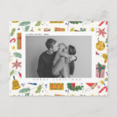 写真カスタム付きクリスマス&祝日はがき シーズンポストカード (正面)