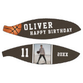 写真カスタム付きバスケットボールハッピーバースデー バスケットボール (パネル)