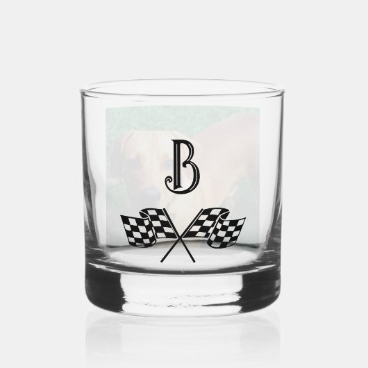 写真カスタム付きパーソナライズされたウィスキーガラス ウイスキーグラス (正面)