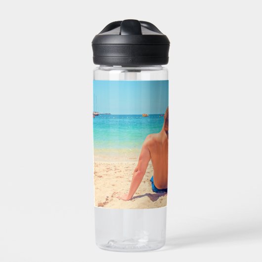 写真カスタム付きフォトウォーターボトルギフト ウォーターボトル (正面)