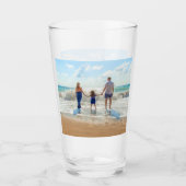 写真カスタム付きフォトガお気に入りのラス タンブラーグラス (正面)