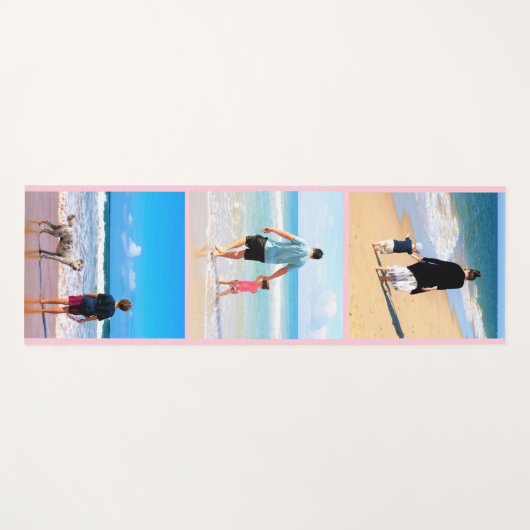 写真カスタム付きフォトコラージュYoga Mat ヨガマット (正面(横))