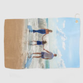 写真カスタム付きフォトゴルフタオルデザイン ゴルフタオル (横)