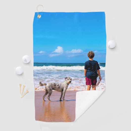 写真カスタム付きフォトゴルフタオルデザイン ゴルフタオル (インサイチュ)