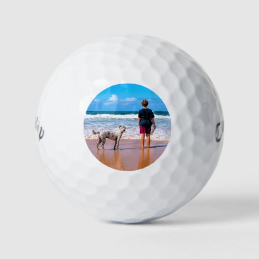 写真カスタム付きフォトゴルフボお気に入りのール ゴルフボール (正面)