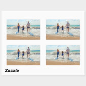 写真カスタム付きフォトステッお気に入りのカー 長方形シール (シート)