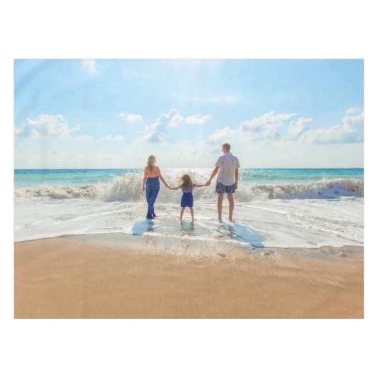 写真カスタム付きフォトタブレお気に入りのクロス テーブルクロス (正面(横))