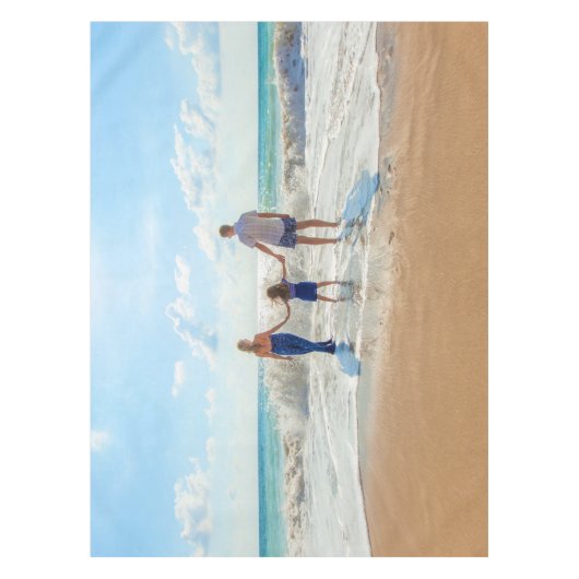 写真カスタム付きフォトタブレお気に入りのクロス テーブルクロス (正面)