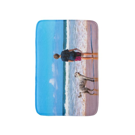 写真カスタム付きフォトバスマットデザイン バスマット (正面縦)