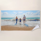 写真カスタム付きフォトビーチタオルお気に入りの ビーチタオル (正面)